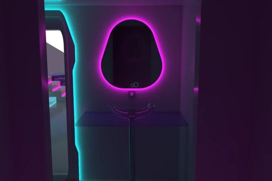 שירותים - מראה וכיור